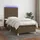 vidaXL Boxspringbett 100 x 200 cm Dunkelbraun