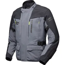 Modeka Paneo LT Textiljacke, wasserdicht - Grau/Schwarz XL