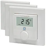 Homematic IP Wandthermostat mit Luftfeuchtigkeitssensor, Smart Home, digitales Thermostat Heizkörper/Fußbodenheizung mit/ohne App, Alexa, Google Home, Temperaturmessung, Energie sparen, 143159A0