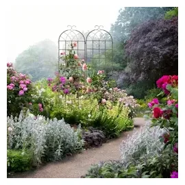 Relaxdays Rankgitter 220 x 52 x 2 cm Braun