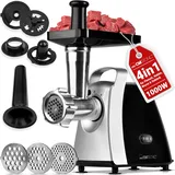 Clatronic Fleischwolf FW 3803 1000 W Schwarz, Silber