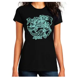 Dead Men Damen Kurzarm Shirt schwarz S