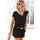 LASCANA Kurzoverall mit V-Ausschnitt, elastischer Jumpsuit mit Taschen schwarz 34