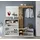 HBZ Milano Kompaktgarderobe 177x195x32 cm weiß