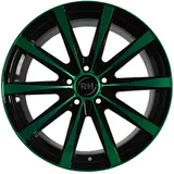 RH ALURAD RH GT color polished - green 10x19 ET45 5x112 72,6,