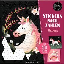 Coppenrath Verlag Stickern nach Zahlen Unicorn