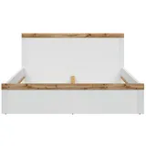 petits-meubles Bett 180 x 200 cm Holz weiß