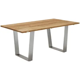 Niehoff Noah Gartentisch 160-260 x 95 x 76 cm Teak gebürstet/silber