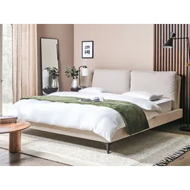 Beliani Polsterbett 180 x 200 cm Hellbeige