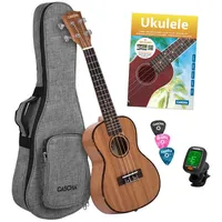 Cascha HH 2036 Premium Mahogany Concert Ukulele Starter Pack