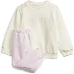 ADIDAS Kinder Sportanzug Essentials Lineage, IVORY/CLPINK, 86