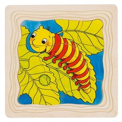 Goki 57523 - Schichtenpuzzle Die Raupe