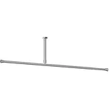 KS Handel 24 Duschvorhangstange 250-400 cm silber