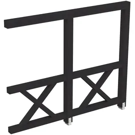 SKANHOLZ Andreaskreuz-Seitenwand 255 x 210 cm grau