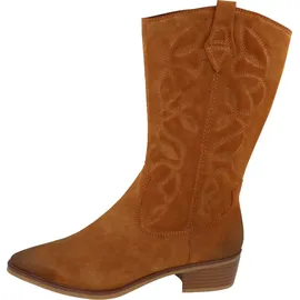 Marco Tozzi Damen Hohe Stiefel mit Absatz Cowboy Spitz, Braun 36