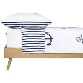 SCHIESSER Marina blau 135 x 200 cm + 80 x 80 cm