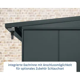 Hörmann Kaminholzregal Elegant Typ 1 112,7 x 102,5 x 198 cm anthrazitgrau