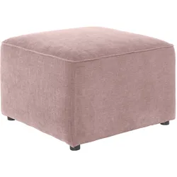 Hocker ANDAS "Sundstrup", rosa, B:70cm H:47cm T:70cm, 100% Polyester, Hocker, Modulserie, individuelle Zusammenstellung