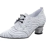SIMEN Schnürpumps für Damen, weiß 41 EU