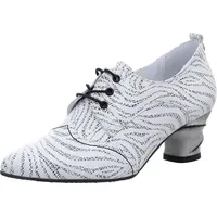 SIMEN Schnürpumps für Damen, weiß 41 EU