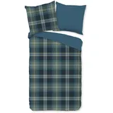 Muller Textil Jan Karo Blau 135 x 200 cm + 2 x 80 x 80 cm