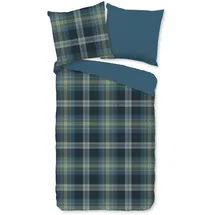 Muller Textil Jan Karo Blau 135 x 200 cm + 2 x 80 x 80 cm