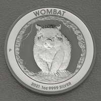Perth Mint Silbermünze 1oz Australian Wombat 2021