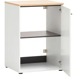 Schildmeyer Mehrzweckschrank Solea weiß matt, 67,1 x 60 x 95,8 cm