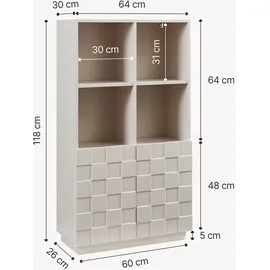 [en.casa] Highboard Bopibobro 118 x 64 x 30 cm Beige