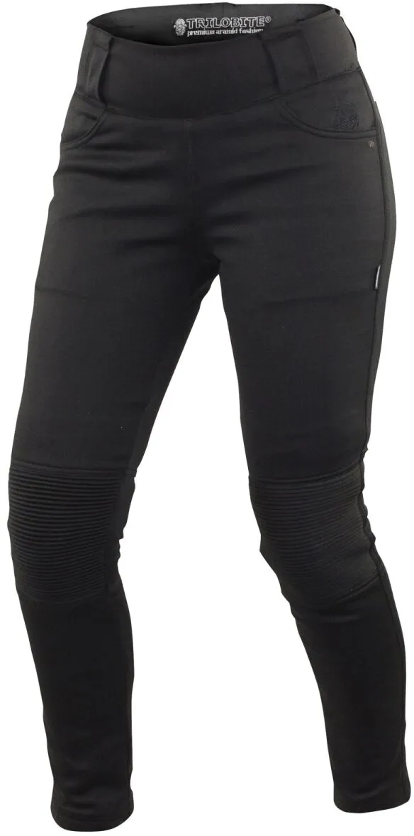 Trilobite Leggings Motorradhose Damen schwarz lang 40/34