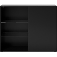 FMD Standvitrine »Dark«, mit 2 Glaseinlageböden, Breite ca. 99