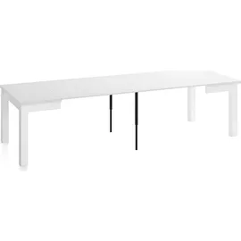 WFL GROUP Esszimmertisch 100 x 77 x 100 cm weiß