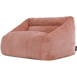 I.C.O.N. Icon Natalia Sitzsack Kinder Sofa, Rosa, Flauschiger Cord Stoff, Sitzsack Cord mit Füllung, Bequemer Kinder Sessel, Kuschelsessel, Lese Sessel, Schlafzimmer, Kinderzimmer, Jugendzimmer