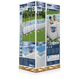 BESTWAY Power Steel Frame Pool Set 732 x 366 x 132 cm inkl. Filterpumpe