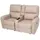 MCW Kinosessel MCW-K17 Stoff/Textil 2er  ~ 72 x 100 x 90 cm Beige