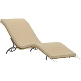 Outsunny Sonnenliege 166 x 63 x 76 cm Beige