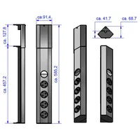 Bachmann CASIA 4xCEE7/3 Alu profile (4 x, CEE 7/3,