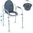Vevor Toilettenstuhl Nachtkommode 7-stufig höhenverstellbar 44-59 cm mit breiterem Sitz