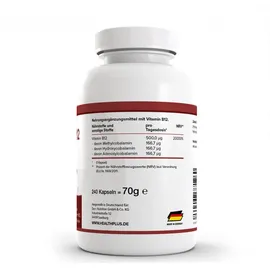 HEALTH+ by ZEC+ Nutrition® Health+ Vitamin B12 Kapseln 240 St.