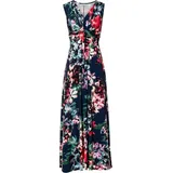 bonprix Maxikleid Blumen dunkelblau 36/38