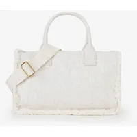 Valentino Shyla Handtasche Baumwolle/Synthetik Weiß