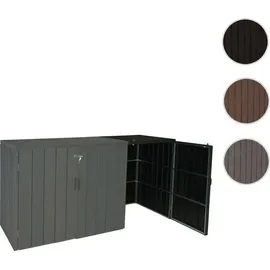 MCW Mülltonnenbox J28-XL-1-2er anthrazit