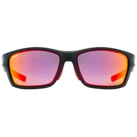 Uvex Sportstyle 232 P black mat red mirror red one size