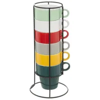 Secret_De_Go Cappuccinotassen Set 6 0,2 l Mehrfarbig
