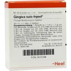 GINGIVA SUIS Injeel Ampullen 10 St