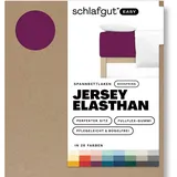 schlafgut Easy Jersey Elasthan Boxspring 140 x 200 - 160 x 220 cm purple deep