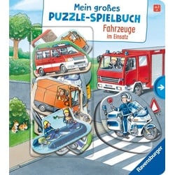 Mein großes Puzzle-Spielbuch: Fahrzeuge im Einsatz