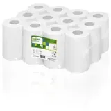 Satino Comfort Handtuchrollen, hochweiß, 1-lagig, CF1-kompatibel 317050 Recyclingpapier,perforiert, CF1, weiß, 340 Blatt