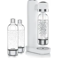 Arendo Wassersprudler Soda Maker weiß + 3x 1000 ml Flaschen