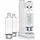 Arendo Wassersprudler Soda Maker weiß + 3x 1000 ml Flaschen